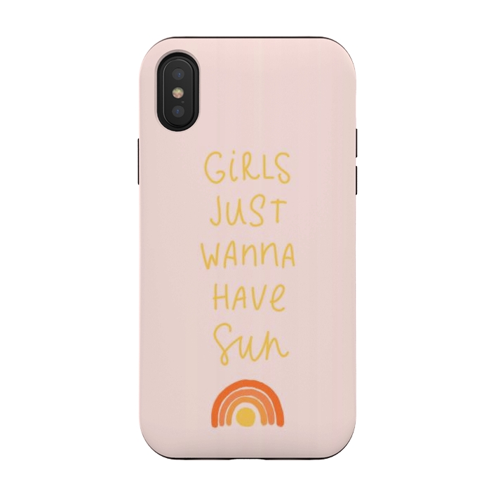 iPhone Xs / X StrongFit girls just wanna have sun by Alena Ganzhela