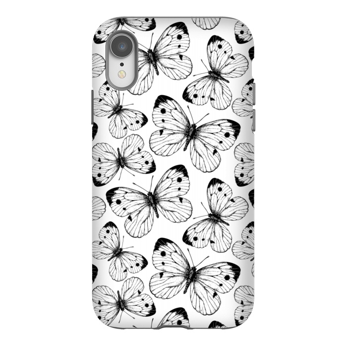 iPhone Xr StrongFit Cabbage butterfly pattern by Katerina Kirilova