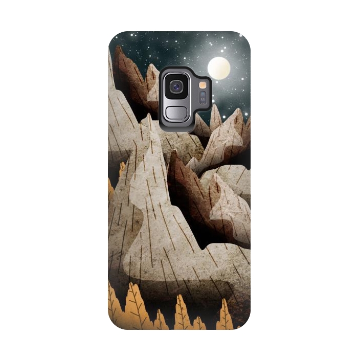 Galaxy S9 StrongFit Mountainous mountain and peaks by Steve Wade (Swade)