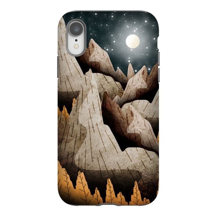 iPhone Xr StrongFit Mountainous mountain and peaks by Steve Wade (Swade)