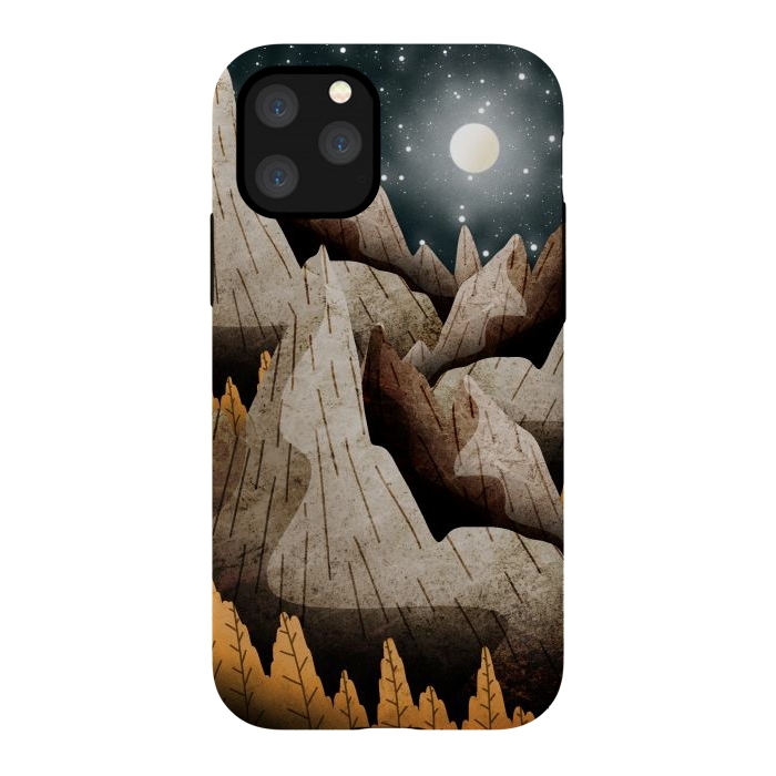 iPhone 11 Pro StrongFit Mountainous mountain and peaks by Steve Wade (Swade)