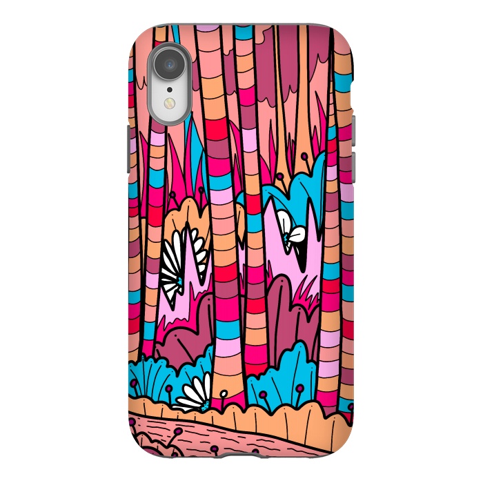 iPhone Xr StrongFit Stripe line forest by Steve Wade (Swade)