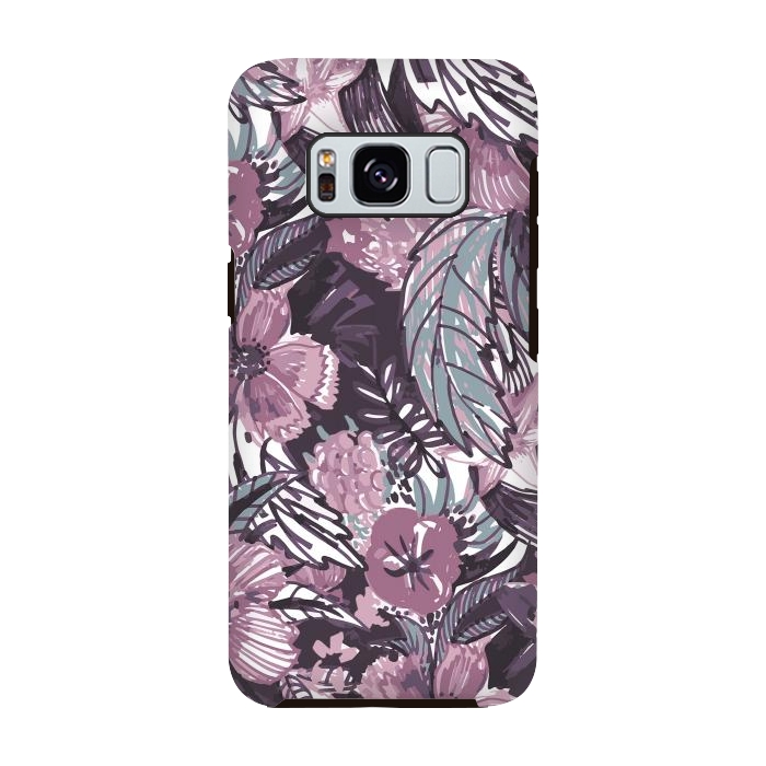 Galaxy S8 StrongFit Modern sketched flower bouquet by Oana 