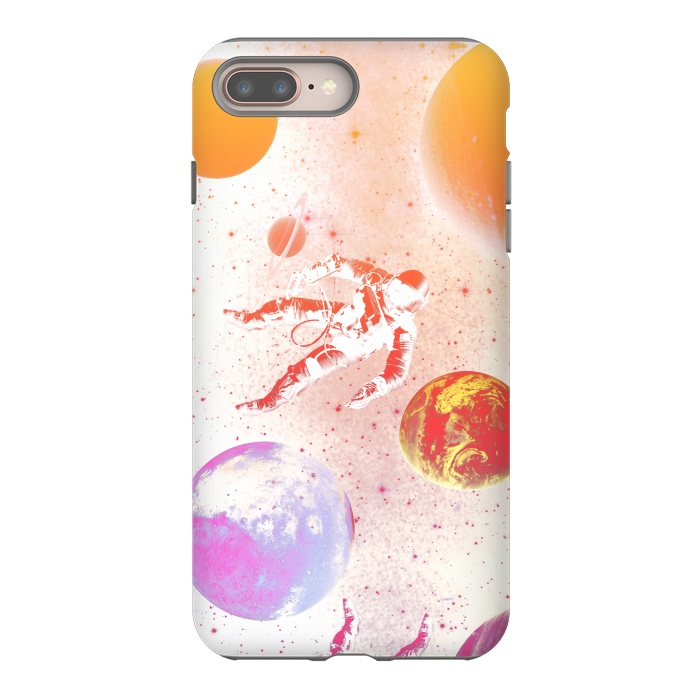 iPhone 7 plus StrongFit Astronaut in Space - Colorful gradient by Oana 