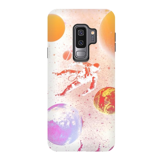 Galaxy S9 plus StrongFit Astronaut in Space - Colorful gradient by Oana 