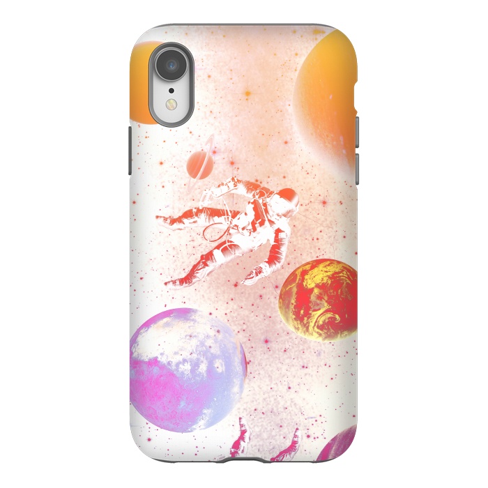 iPhone Xr StrongFit Astronaut in Space - Colorful gradient by Oana 