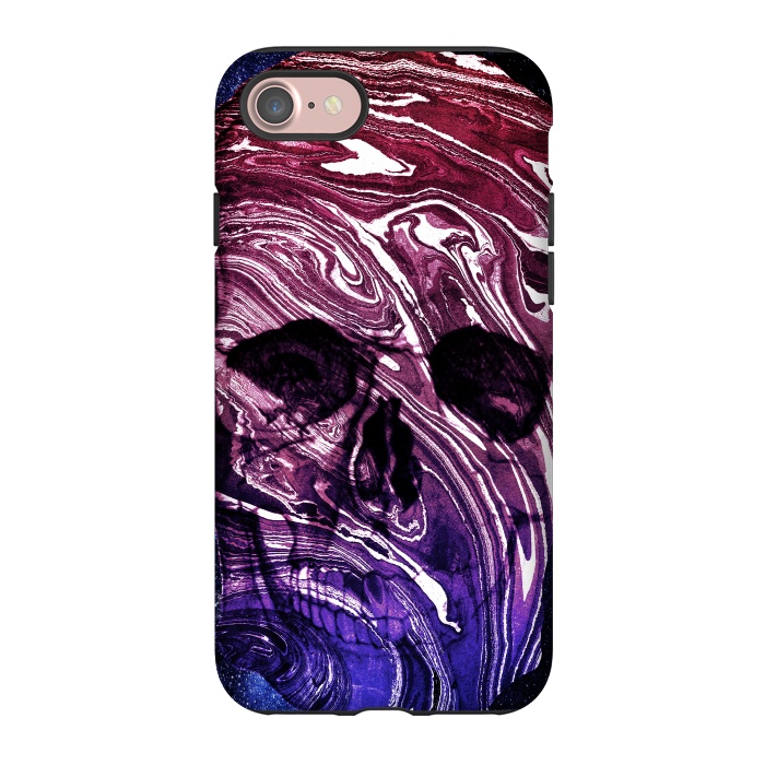 iPhone 7 StrongFit Gradient marble skull by Oana 