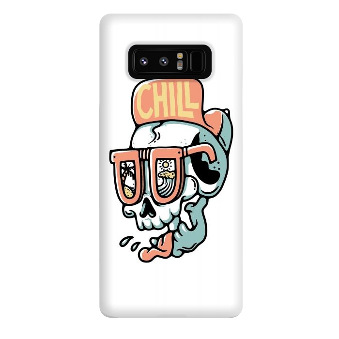 Galaxy Note 8 StrongFit Chill Skull by Afif Quilimo