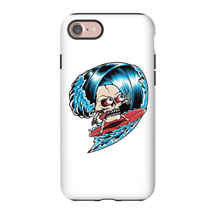 iPhone 7 StrongFit Skull Surfing 1 by Afif Quilimo