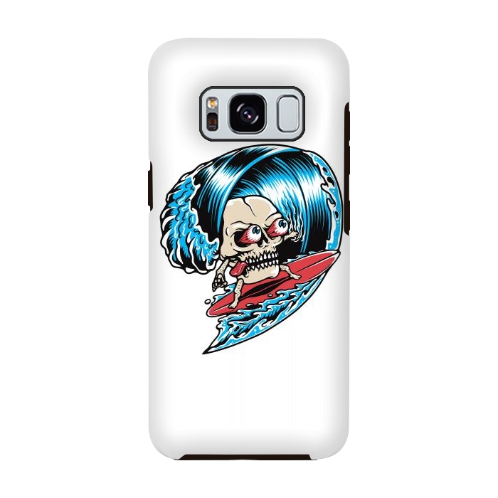 Galaxy S8 StrongFit Skull Surfing 1 by Afif Quilimo