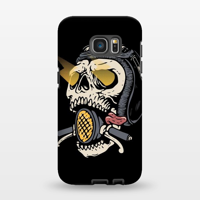 Galaxy S7 EDGE StrongFit Skull Biker 1 by Afif Quilimo