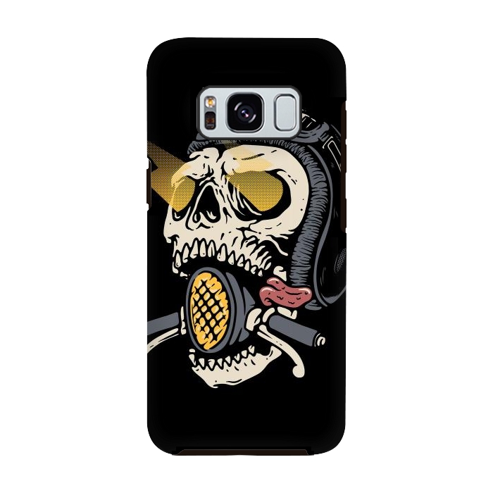 Galaxy S8 StrongFit Skull Biker 1 by Afif Quilimo