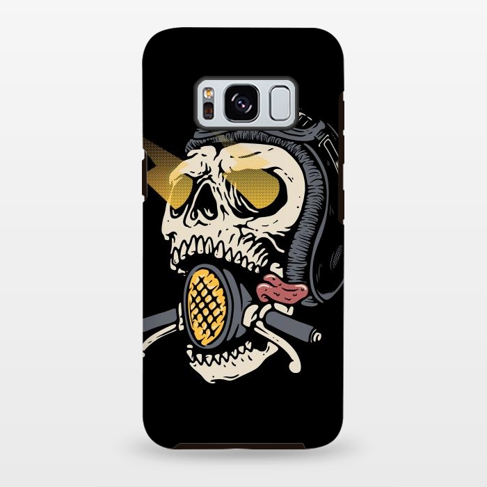 Galaxy S8 plus StrongFit Skull Biker 1 by Afif Quilimo