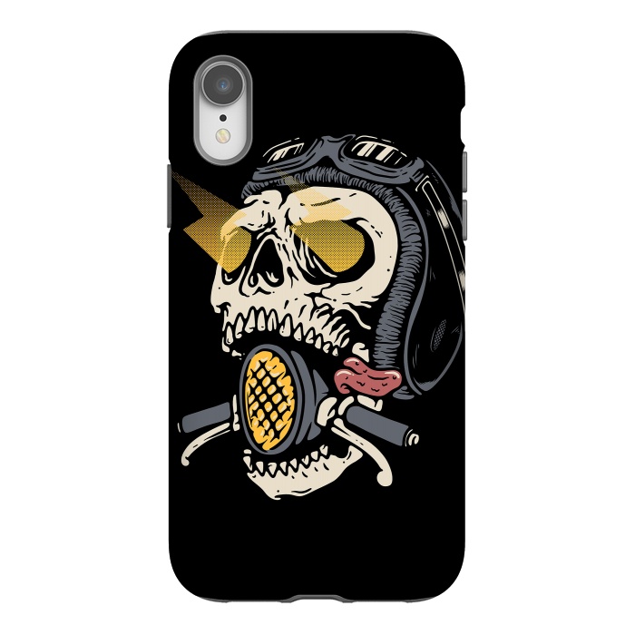iPhone Xr StrongFit Skull Biker 1 by Afif Quilimo