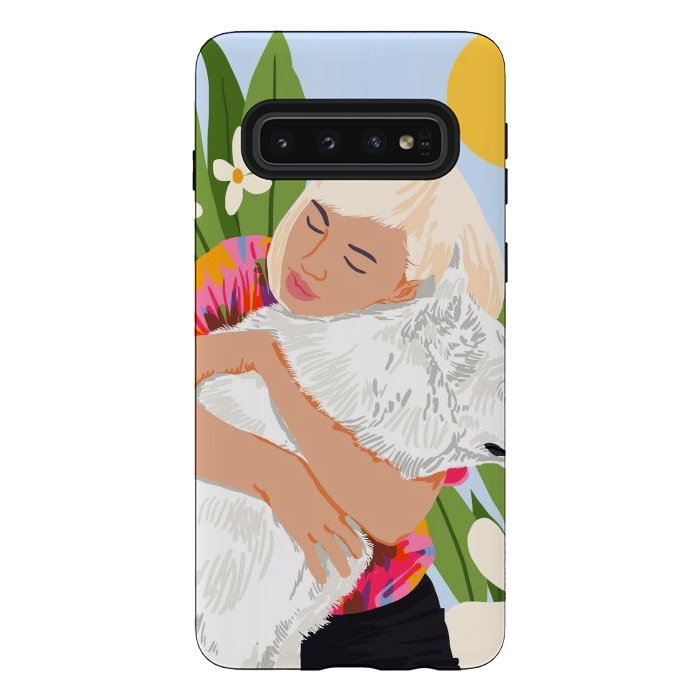 Galaxy S10 StrongFit All You Need Is Love And A Dog by Uma Prabhakar Gokhale
