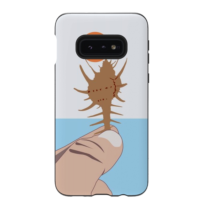 Galaxy S10e StrongFit Sun On The Conch by Creativeaxle
