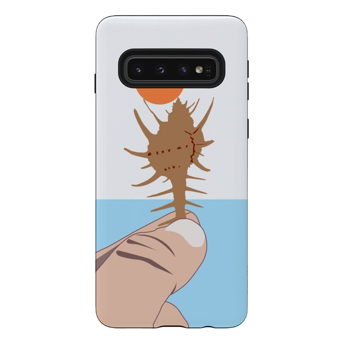 Galaxy S10 StrongFit Sun On The Conch by Creativeaxle