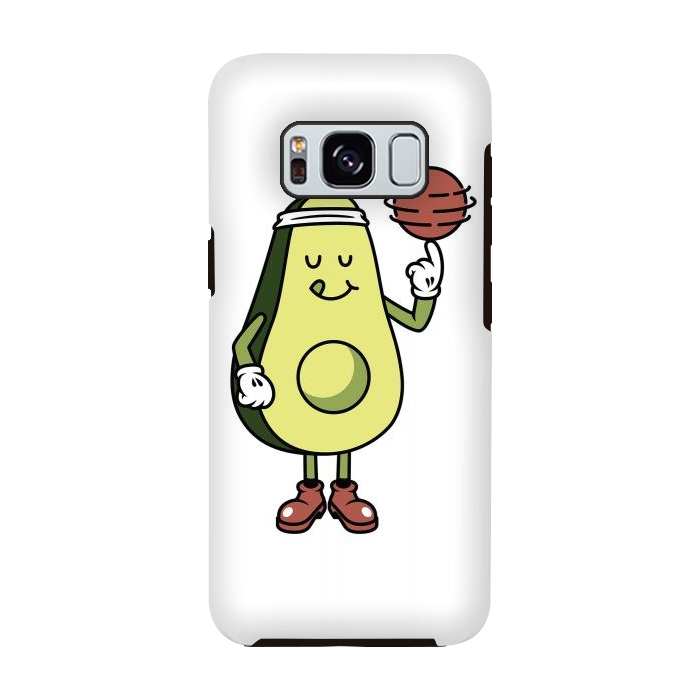 Galaxy S8 StrongFit Avocado Playing Ball by Afif Quilimo
