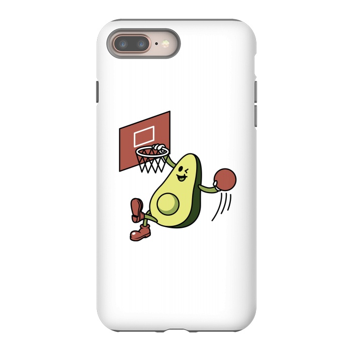 iPhone 7 plus StrongFit Avocado Playing Basketball by Afif Quilimo