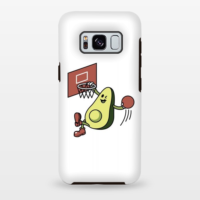 Galaxy S8 plus StrongFit Avocado Playing Basketball by Afif Quilimo