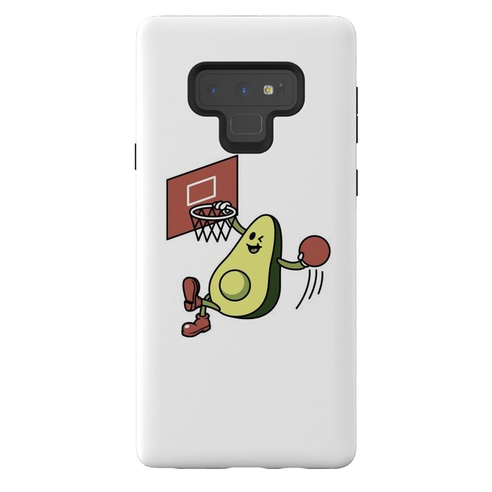 Galaxy Note 9 StrongFit Avocado Playing Basketball by Afif Quilimo