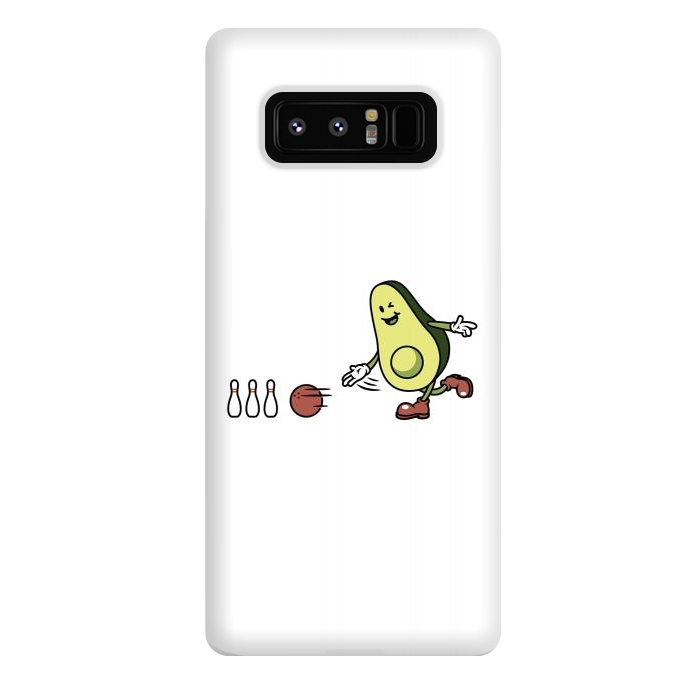 Galaxy Note 8 StrongFit Avocado Playing Bowling by Afif Quilimo