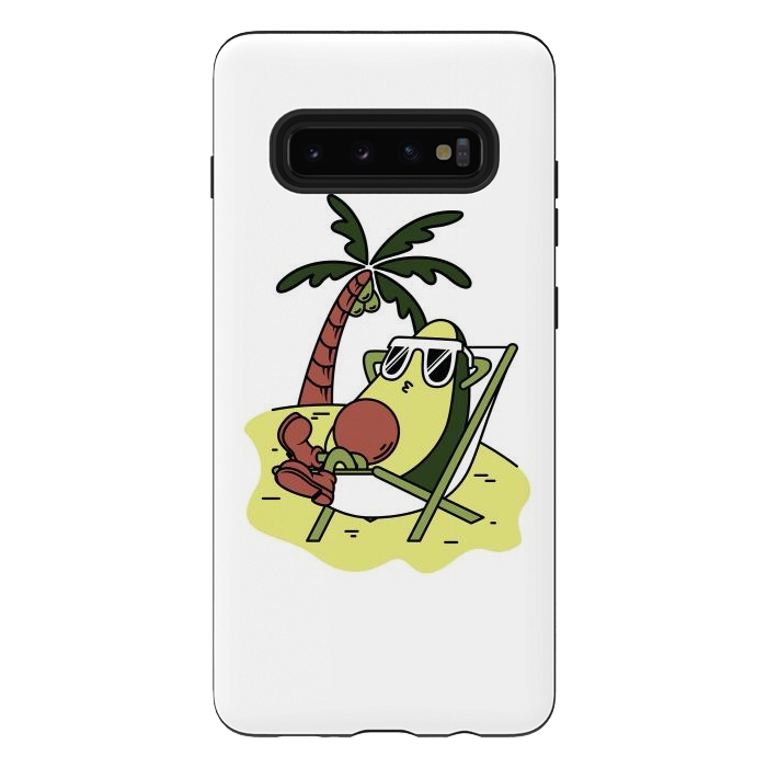 Galaxy S10 plus StrongFit Avocado Relax by Afif Quilimo