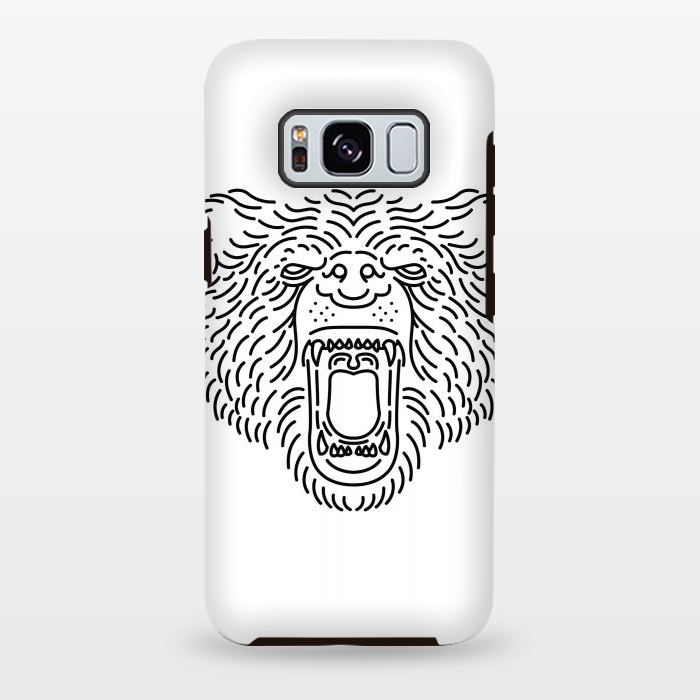 Galaxy S8 plus StrongFit Bear Roar Line by Afif Quilimo