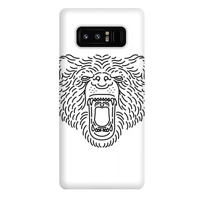 Galaxy Note 8 StrongFit Bear Roar Line by Afif Quilimo