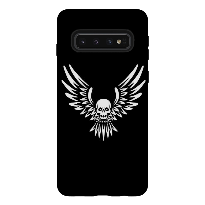 Galaxy S10 StrongFit Flying Skull by Afif Quilimo