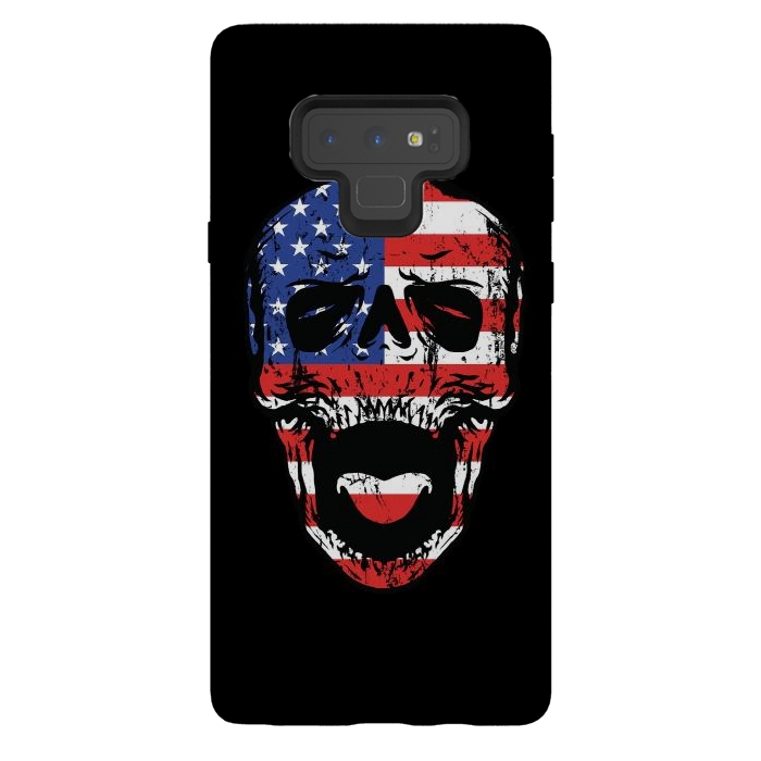 Galaxy Note 9 StrongFit American Till Die by Afif Quilimo