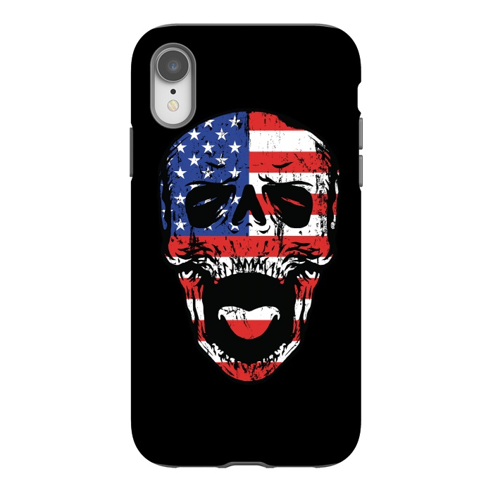 iPhone Xr StrongFit American Till Die by Afif Quilimo