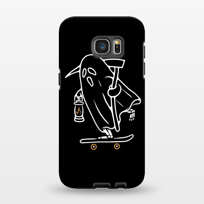 Galaxy S7 EDGE StrongFit Ghost Skateboarding by Afif Quilimo