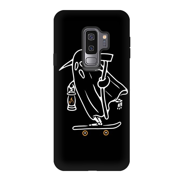 Galaxy S9 plus StrongFit Ghost Skateboarding by Afif Quilimo