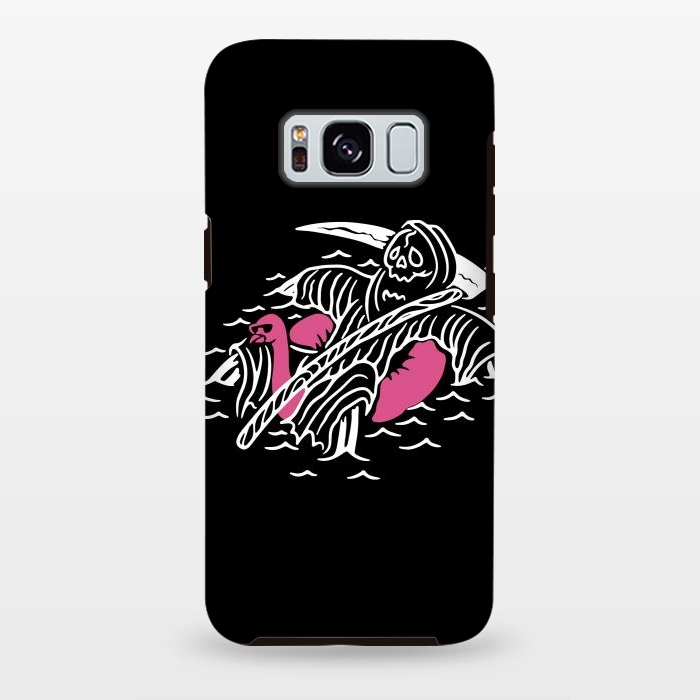 Galaxy S8 plus StrongFit Grim Reaper Relax by Afif Quilimo