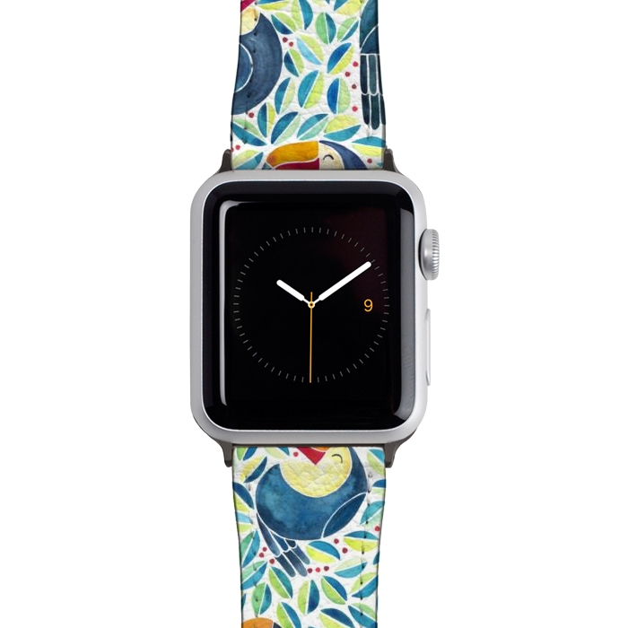 Watch 38mm / 40mm Strap PU leather Toucan Do It by gingerlique