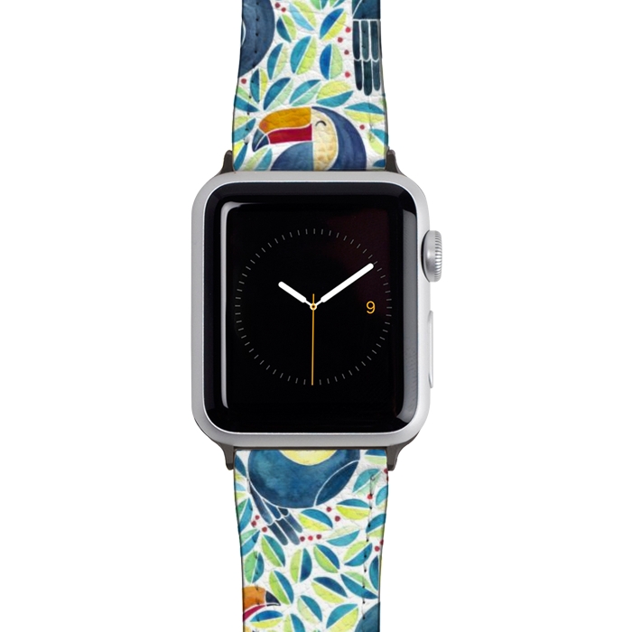 Watch 42mm / 44mm Strap PU leather Toucan Do It by gingerlique