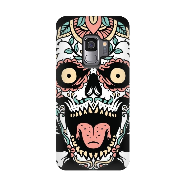 Galaxy S9 StrongFit Mexican Skull 1 by Afif Quilimo