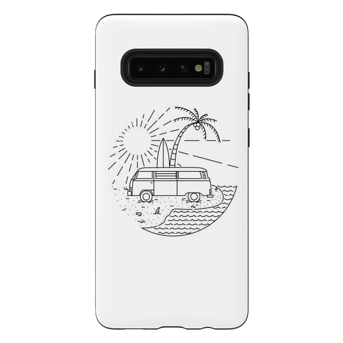 Galaxy S10 plus StrongFit Van and Beach by Afif Quilimo