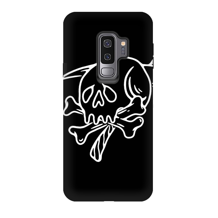 Galaxy S9 plus StrongFit Skull Reaper by Afif Quilimo