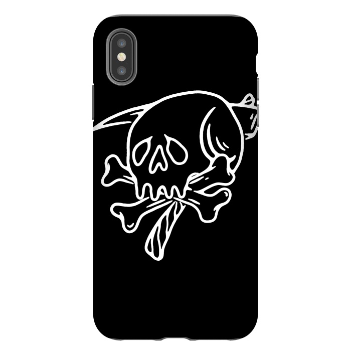 iPhone Xs Max StrongFit Skull Reaper by Afif Quilimo