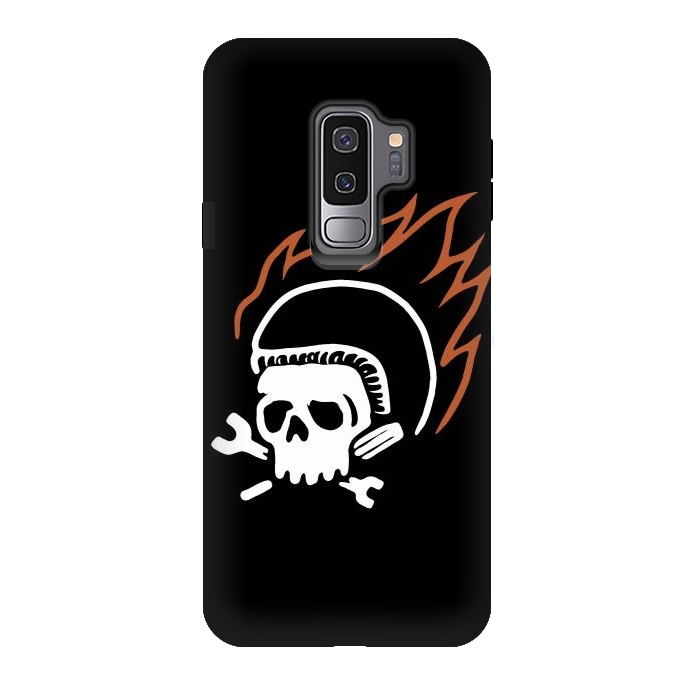 Galaxy S9 plus StrongFit Biker Fire by Afif Quilimo
