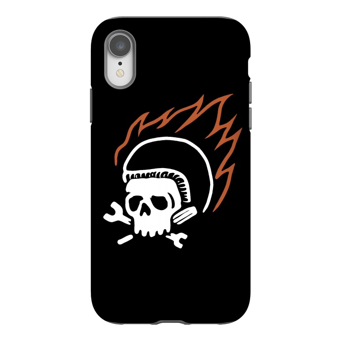 iPhone Xr StrongFit Biker Fire by Afif Quilimo