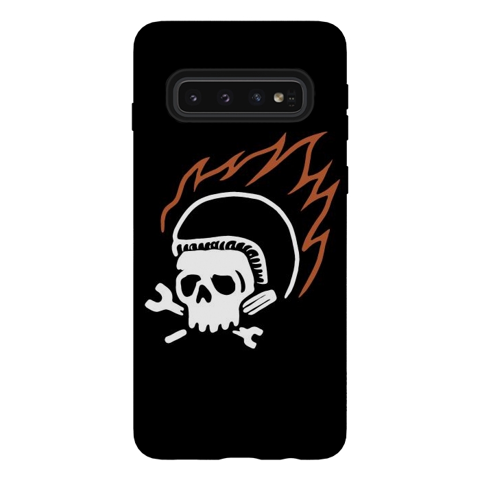 Galaxy S10 StrongFit Biker Fire by Afif Quilimo