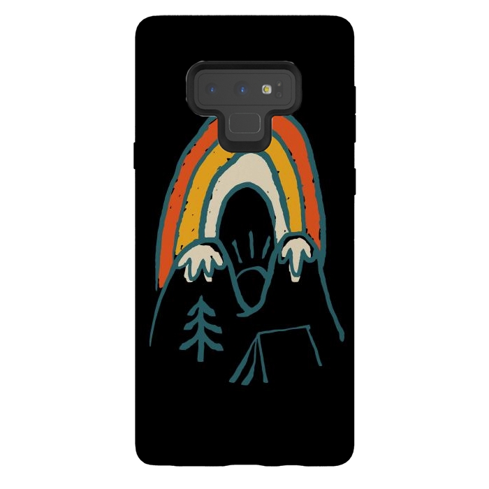 Galaxy Note 9 StrongFit Mountain and Rainbow by Afif Quilimo
