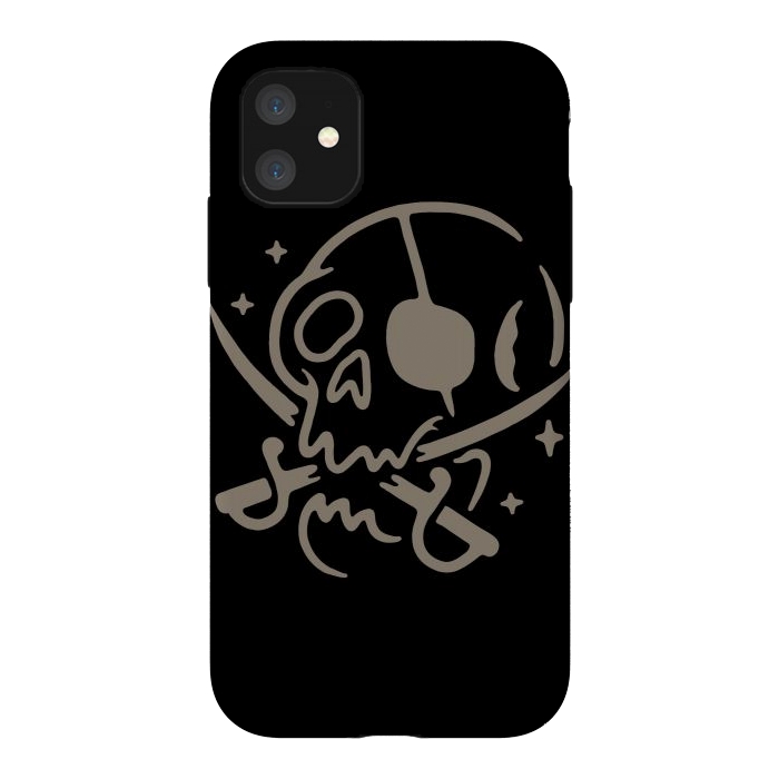 iPhone 11 StrongFit Skull and Swords by Afif Quilimo