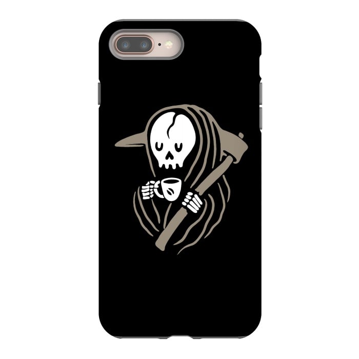 iPhone 7 plus StrongFit Grim Reaper Love Coffee by Afif Quilimo