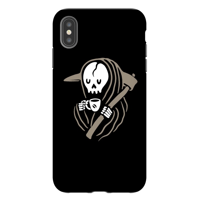 iPhone Xs Max StrongFit Grim Reaper Love Coffee by Afif Quilimo