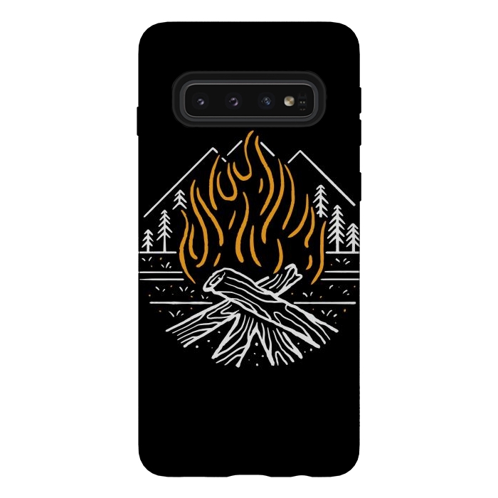 Galaxy S10 StrongFit Campfire by Afif Quilimo