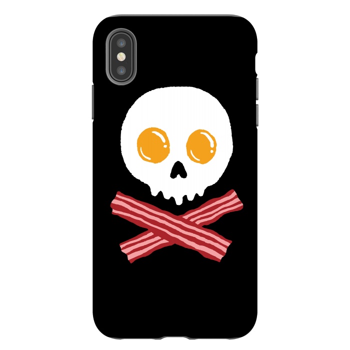 iPhone Xs Max StrongFit Breakfast Skull by Afif Quilimo